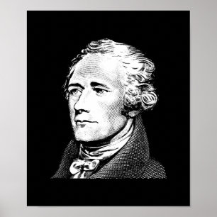 Poster Alexander Hamilton - graphique de père fondateur