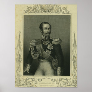 Poster Alexandre II de la Russie