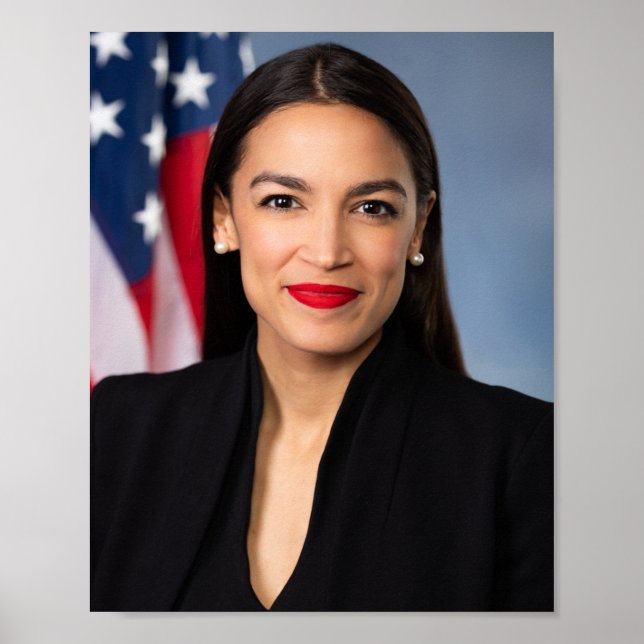 Poster Alexandria Ocasio Cortez Portrait (Devant)