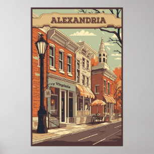 Poster Alexandria, Virginie, USA, Voyage