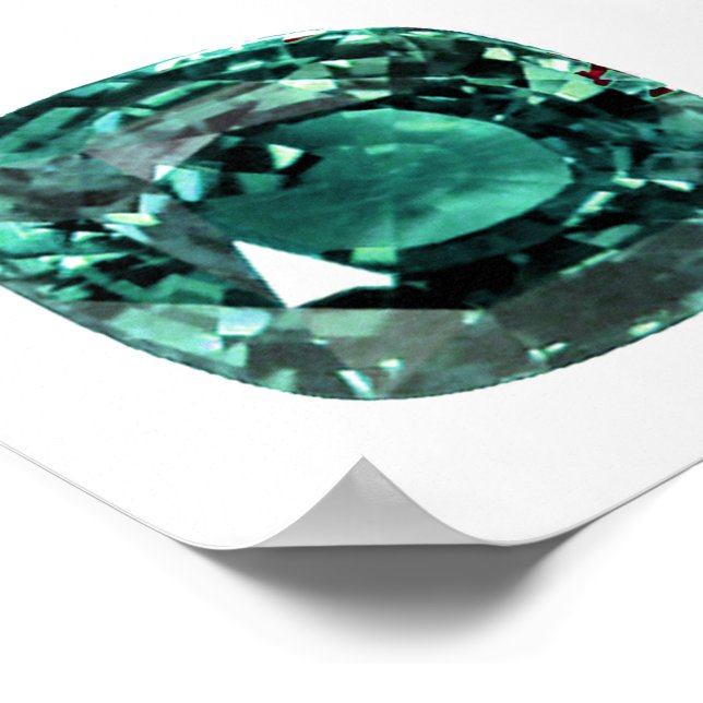 Poster Alexandrite Gemstone (Coin)