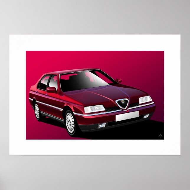 Poster Alfa Romeo 164 (Devant)