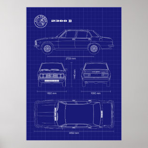 Poster Alfa Romeo 2300