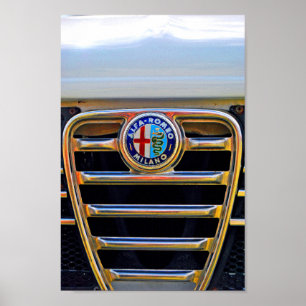 Poster Alfa Romeo Milano Classic Sports Car