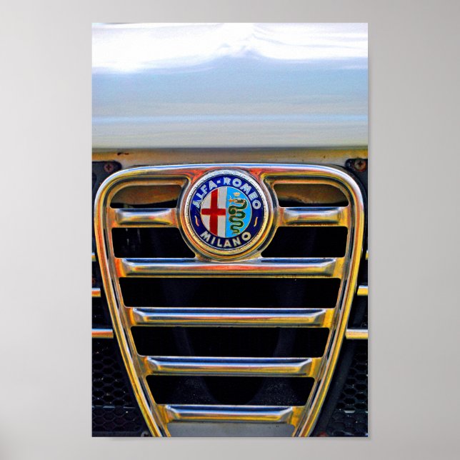 Poster Alfa Romeo Milano Classic Sports Car (Devant)