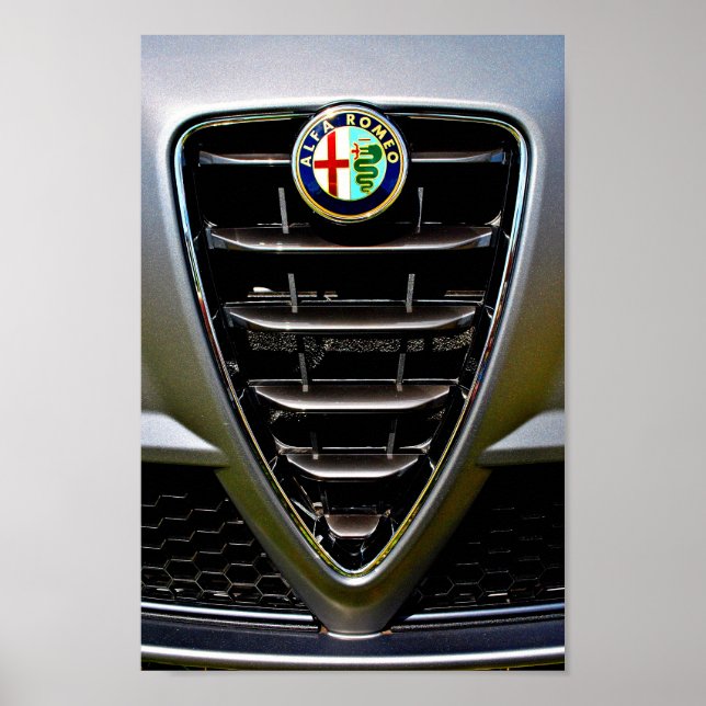 Poster Alfa Romeo - Voiture De Sport Classique (Devant)
