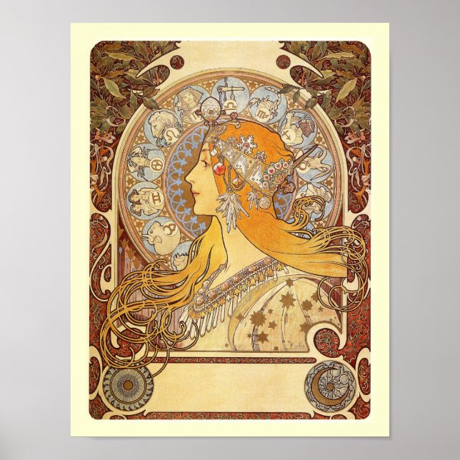 Poster Alfons M. Mucha (Devant)