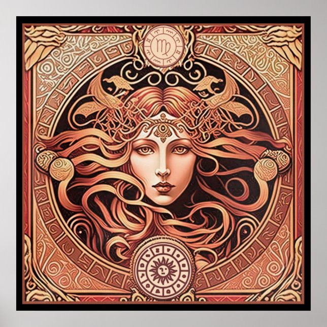Poster Alfons Maria Mucha ~ Art Nouveau 1 300 Alfons (Devant)