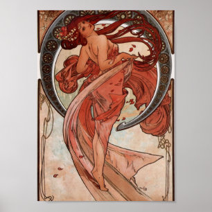 Poster Alfons Mucha Dance
