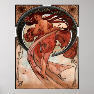 Poster Alfons Mucha Dance
