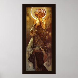 Poster Alfons Mucha : Luna