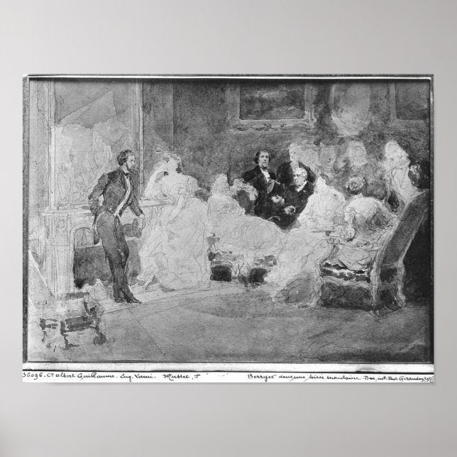 Poster Alfred de Musset Eugene Delacroix (Devant)