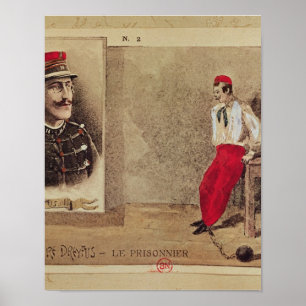 Poster Alfred Dreyfus en tant que prisonnier, 1894-1906
