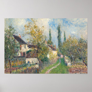 Poster Alfred Sisley - A Path at Les Sablons
