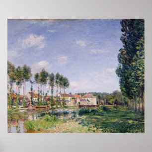 Poster Alfred Sisley Banques du Loing at Moret