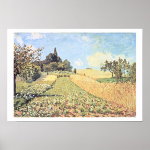 Poster Alfred Sisley Champ de blé