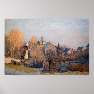 Poster Alfred Sisley - Frosty Morning à Louveciennes