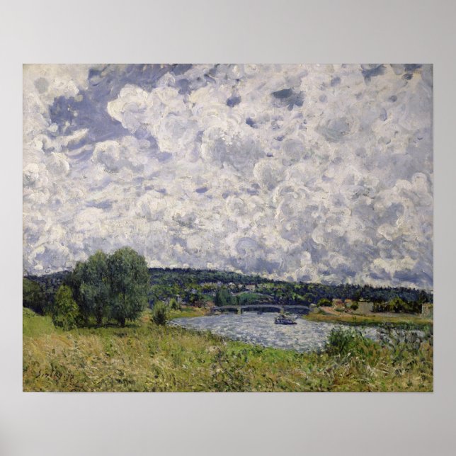 Poster Alfred Sisley | La Seine à Suresnes (Devant)