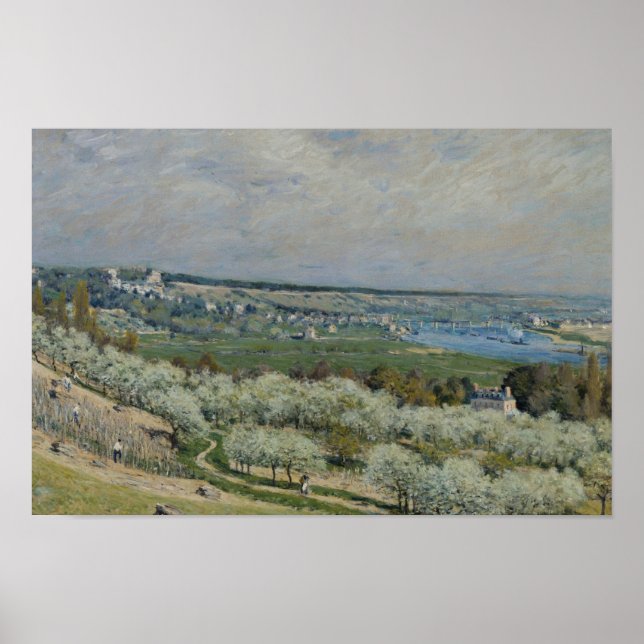 Poster Alfred Sisley - La Terrasse à Saint-Germain (Devant)