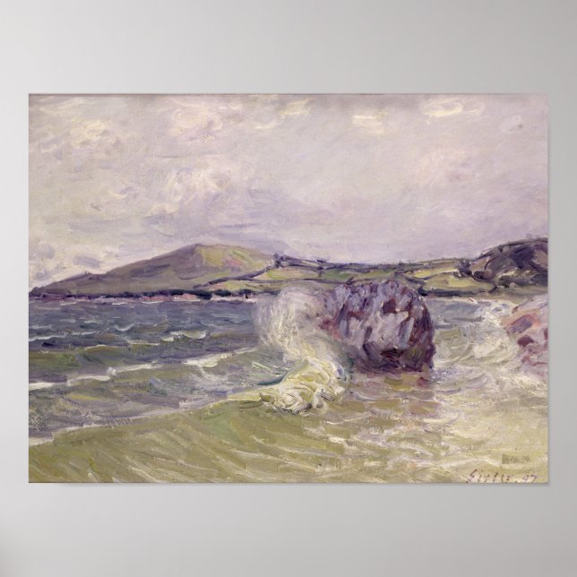 Poster Alfred Sisley | Lady's Cove, Langland Bay, Le Mati (Devant)