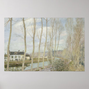 Poster Alfred Sisley - Le canal du Loing
