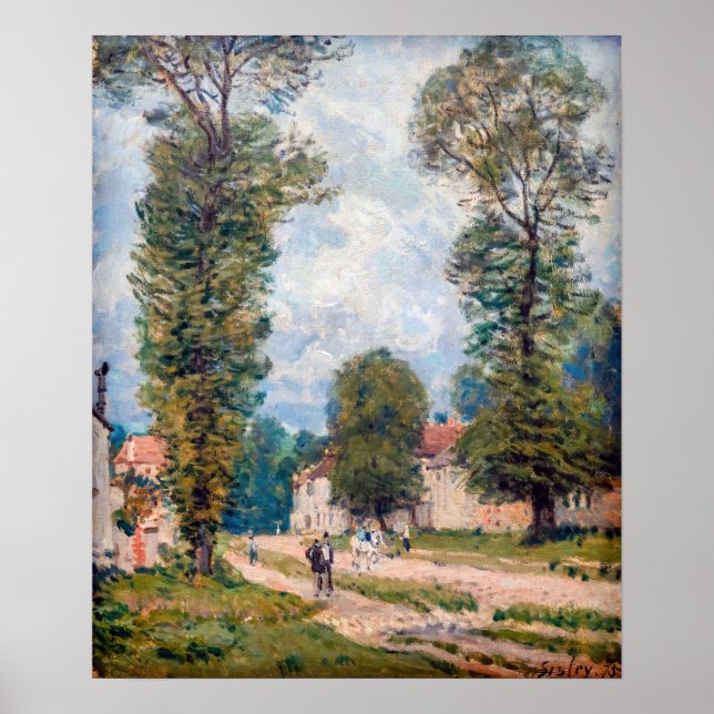 Poster Alfred Sisley - Le chemin Versailles (Devant)