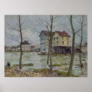 Poster Alfred Sisley Les Mills à Moret-sur-Loing