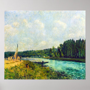 Poster Alfred Sisley - Les rives de l'Oise