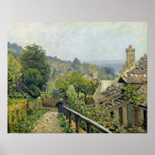 Poster Alfred Sisley Louveciennes, Les hauteurs de Marl