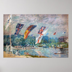 Poster Alfred Sisley - Régate à Molesey