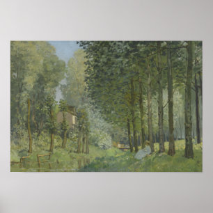 Poster Alfred Sisley - Rest along the Stream