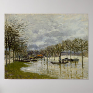 Poster Alfred Sisley - The Flood on the Road