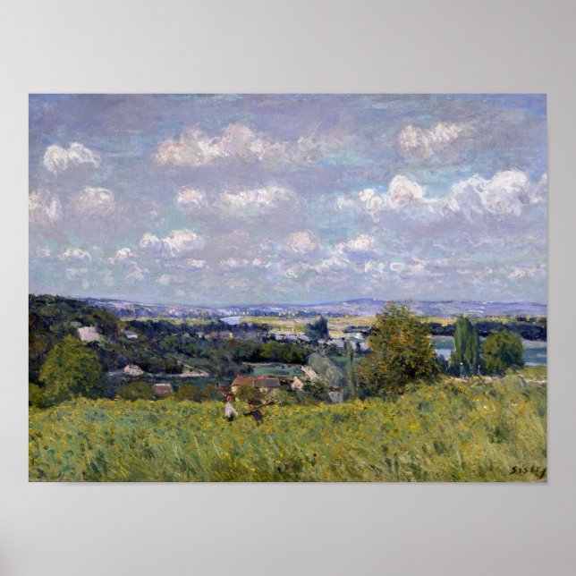 Poster Alfred Sisley | Vallée de la Seine à St-Cloud (Devant)