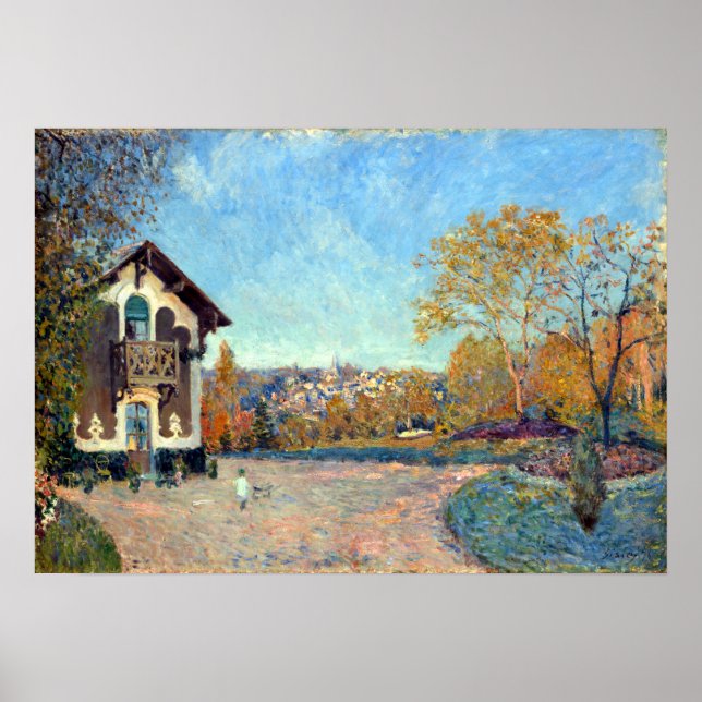 Poster Alfred Sisley Vue de Marly-le-Roi de Coeur-Vola (Devant)
