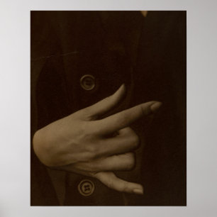 Poster Alfred Stieglitz Georgia O’Keeffe Photo à la main