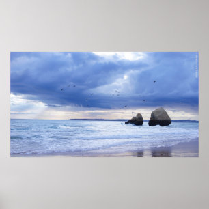 Poster Algarve - Portugal - Beach - Plage - Mer