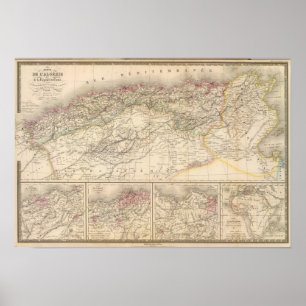 Poster Algérie, Tunisie