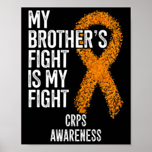 Poster Algodystrophie Le Combat de Mon Frère Est Mon Comb