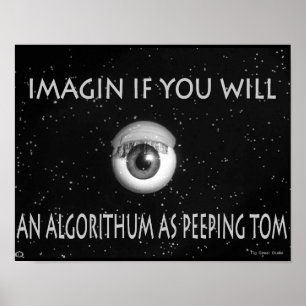 Poster Algorithme du dessin de Tom Peeping