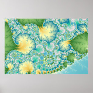 Poster Algues - Fractées