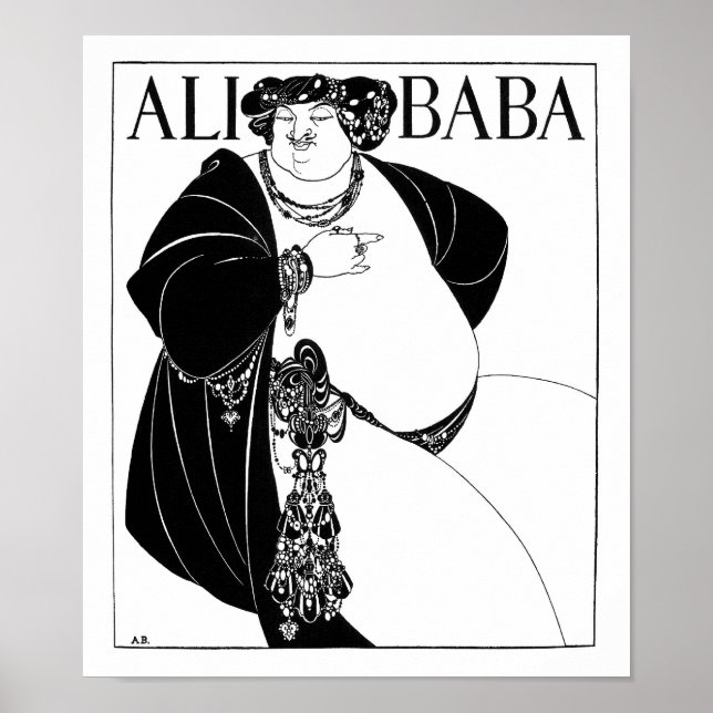 Poster Ali Baba, Aubrey Beardsley (Devant)