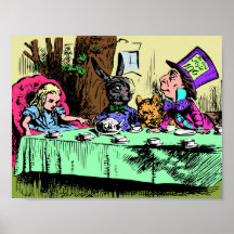 Alice à la fête du thé du Chapelier Fou