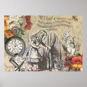 Poster Alice à Wonderland