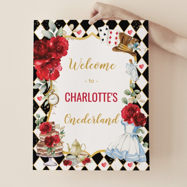 Poster Alice au pays des merveilles 1er anniversaire Tea  (Créateur téléchargé)