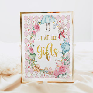 Poster Alice au pays des merveilles avec son SIGNE CADEAU