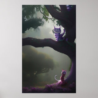 Poster Alice au pays des merveilles Cheshire Chat
