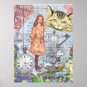 Poster Alice au pays des merveilles Classique Lapin du Ch