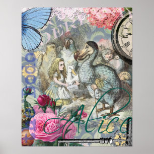 Poster Alice au pays des merveilles Dodo Œuvre d'art clas