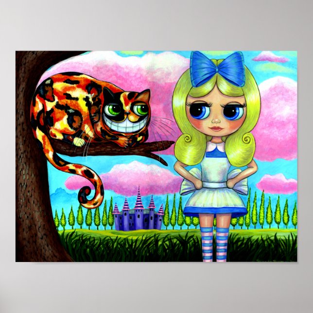 Poster Alice au pays des merveilles et la poupée de chat  (Devant)
