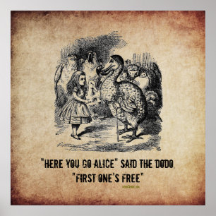 Poster Alice (au pays des merveilles) et l'affiche drôle